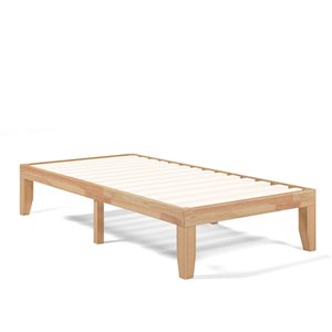 Costway Natural Twin Bed Frame