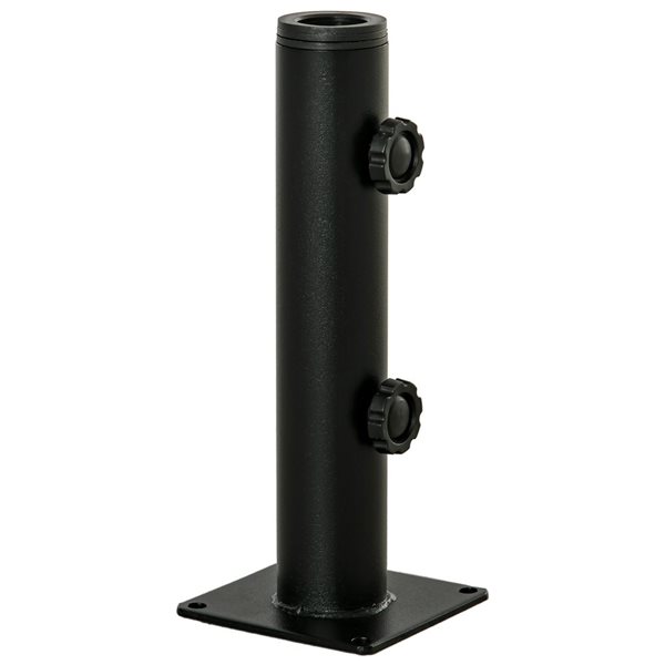 Outsunny Outdoor Umbrella Base Stand Black 84D133 RONA