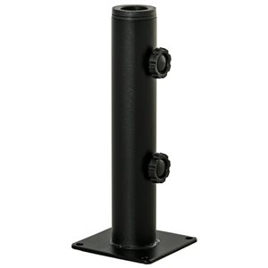 Outsunny Outdoor Umbrella Base Stand - Black