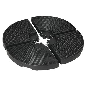Outsunny Water or Sand Filled Umbrella Base Weights With Wicker Effect