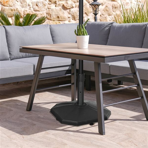 Outsunny Concrete Patio Umbrella Base Holder 48 lbs