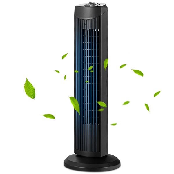 Costway Fantask Oscillating Tower Fan 3 Wind Speed Quiet Cooling 35W Black 28-in