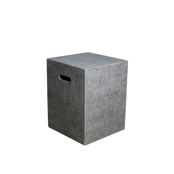 Elementi 20-in H X 15.7-in W x 15.7-in D Grey Square Propane Tank Cover