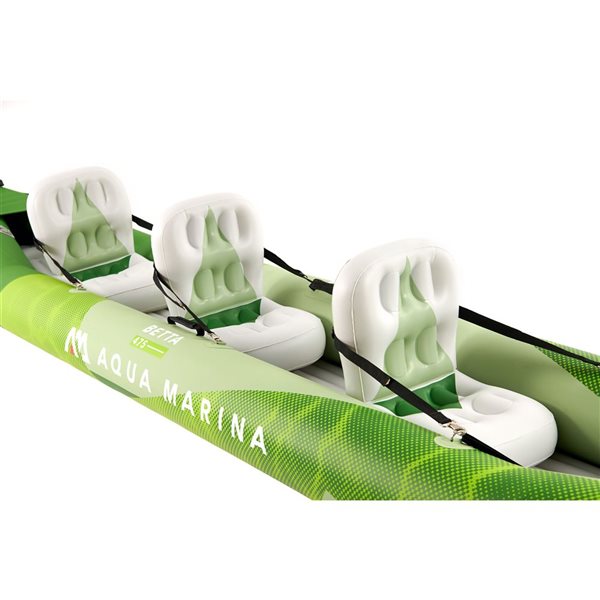 Kayak gonflable polyvalent Betta-412 à 3 places par Aqua Marina, vert