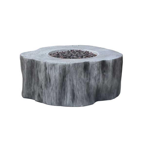 Elementi Manchester 42-in Propane Outdoor Fire Pit Table - Grey