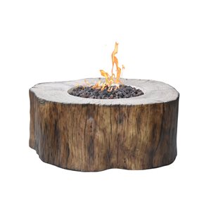 Elementi Manchester 42-in Natural Gas or Propane Outdoor Fire Pit Table - Brown