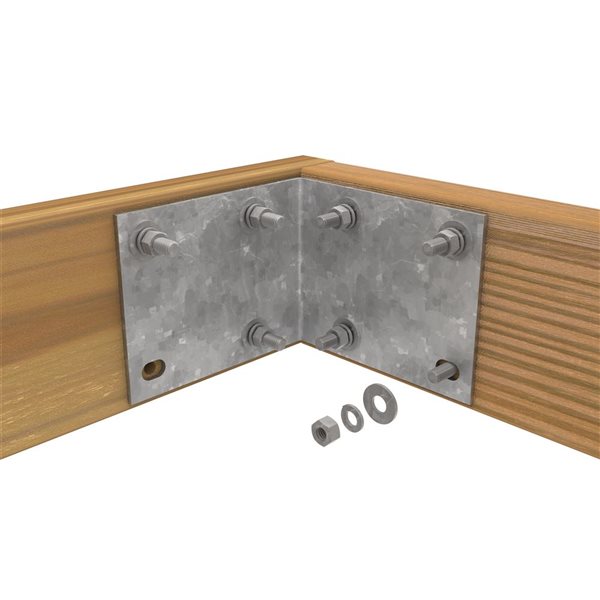 Port Side Galvanized Inside Corner Bracket