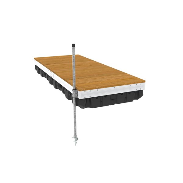 Port Side Aluminum Floating Dock 4-ft x 10-ft