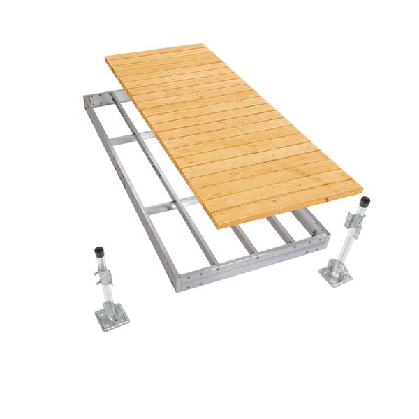 Port Side Aluminum Stationary Dock 4-ft x 10-ft