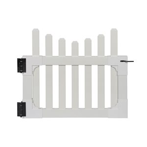 Zippity Outdoor Products All American Picket Gate 2-in x 41-in x 38-in in White Vinyl