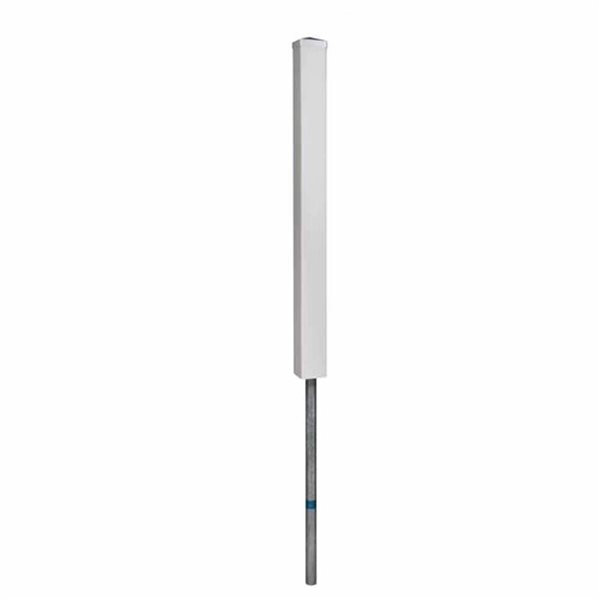 Poteau de cloture à piquets Universal WamBam 4 po x 4 po x 48 po PVC blanc