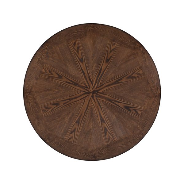 Linon Home Decor 42-in Frandon Brown Round Counter Table