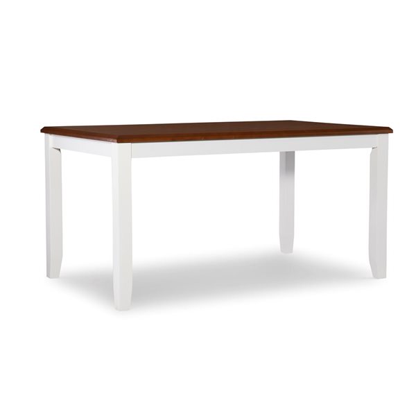 Linon Home Decor 36 x 60 Jericho Cream Rectangular Dining Table