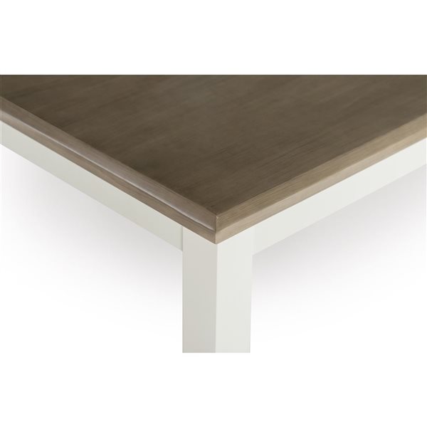 Table à manger rectangulaire Jericho 36 x 60 po par Linon Home Decor, blanc vanille