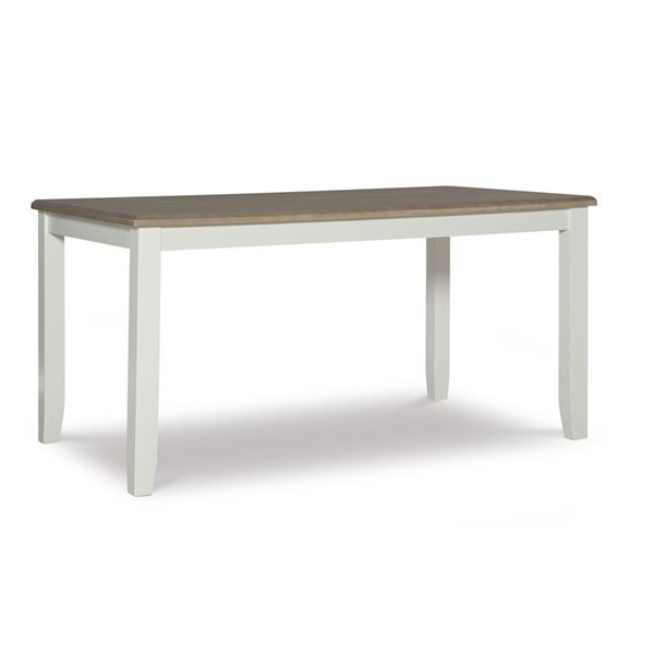 Table à manger rectangulaire Jericho 36 x 60 po par Linon Home Decor, blanc vanille