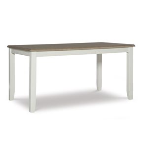 Table à manger rectangulaire Jericho 36 x 60 po par Linon Home Decor, blanc vanille