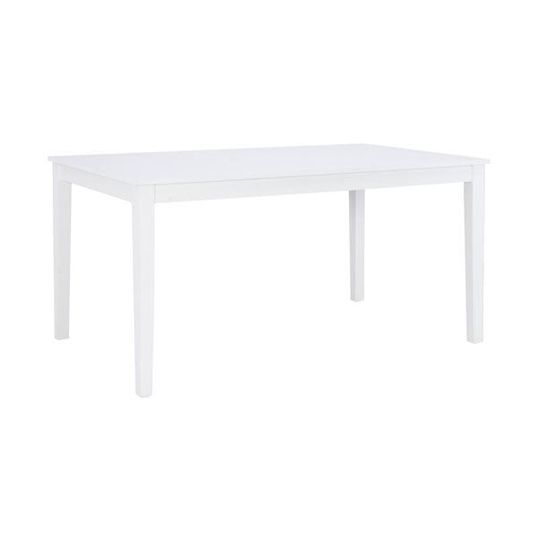 Linon Home Decor 36 x 60-in Scotney White Rectangular Dining Table