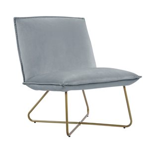 Linon Home Decor Kaylon Midcentury Grey Accent Chair