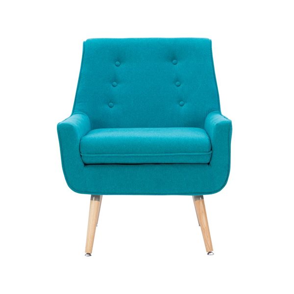 Linon Home Decor Truxton Modern Blue Accent Chair