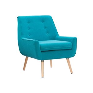 Linon Home Decor Truxton Modern Blue Accent Chair