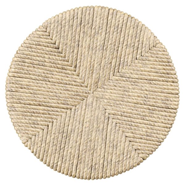 Linon Home Decor Maxie White Backless Swivel Counter Stool