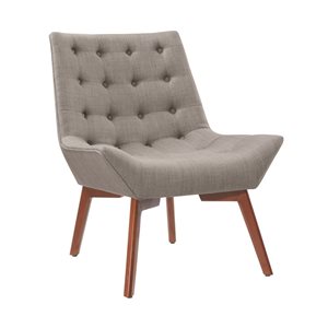 Linon Home Decor Lennox Midcentury Grey Accent Chair