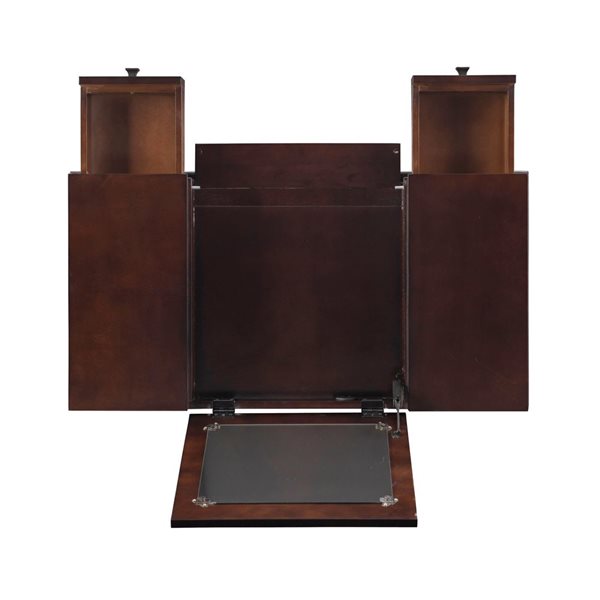 Linon Home Decor 36-in Winston Walnut Makeup Vanity