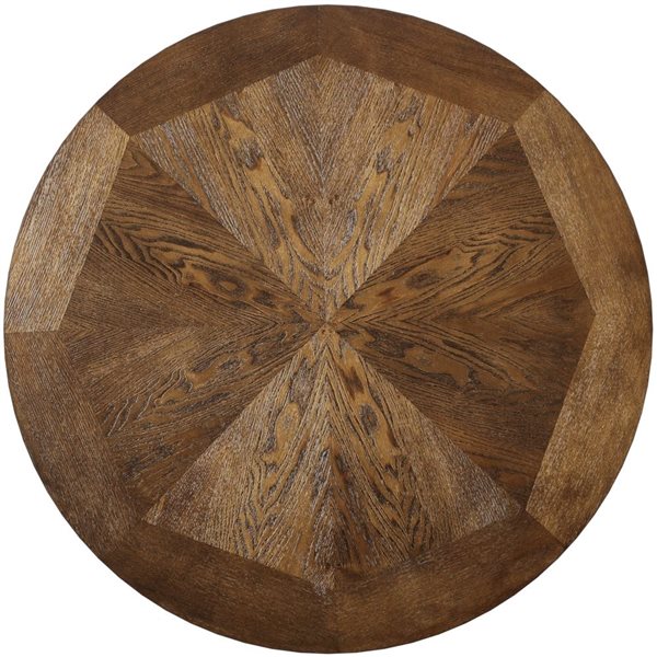 Linon Home Decor 36-in Frandon Brown Round Pub Table