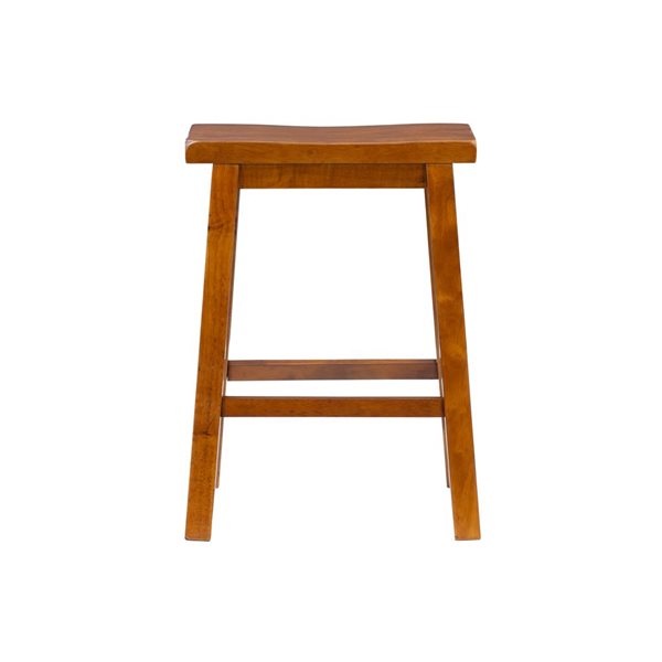 Linon Home Decor Ballard Brown Backless Counter Stool