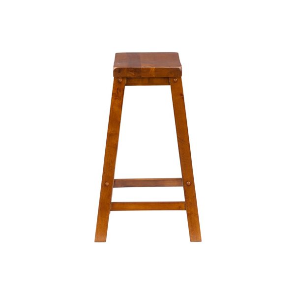Linon Home Decor Ballard Brown Backless Counter Stool