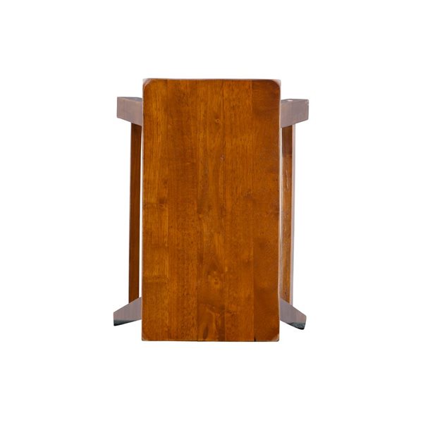 Linon Home Decor Ballard Brown Backless Counter Stool