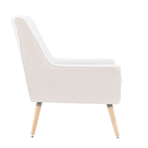 Chaise d'appoint moderne Truxton par Linon Home Decor, blanc