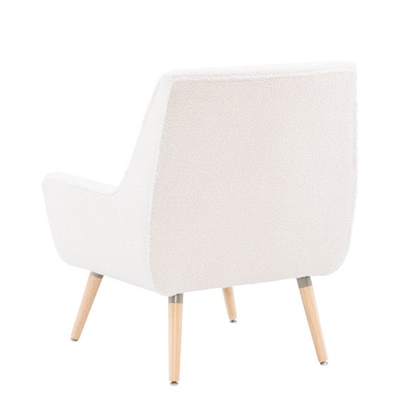 Chaise d'appoint moderne Truxton par Linon Home Decor, blanc