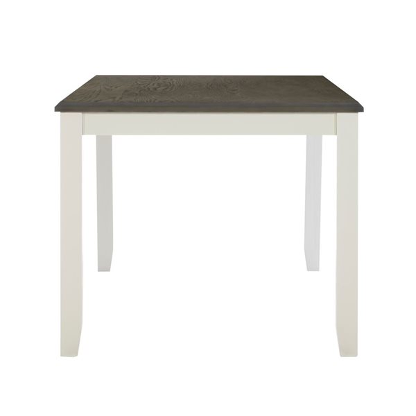 Linon Home Decor 36 x 60 Jericho Smokey White Rectangular Dining Table