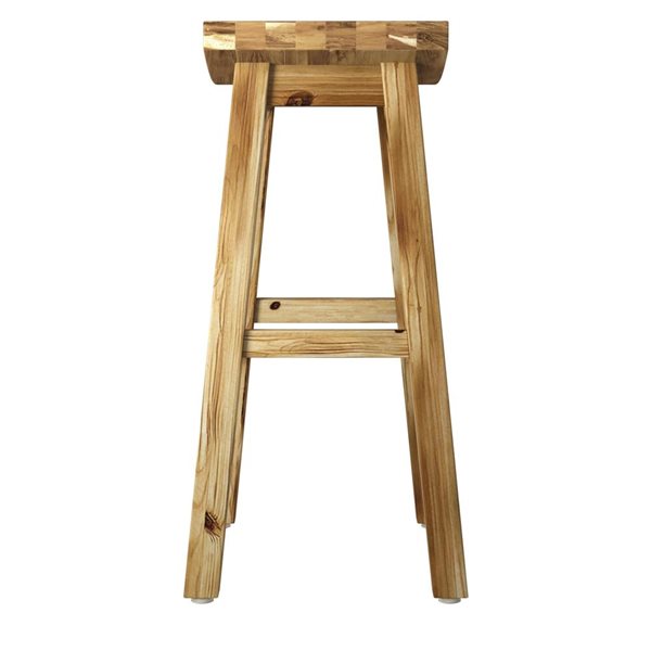 Tabouret de bar sans dossier Athos par Linon Home Decor, naturel