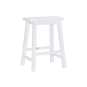 Tabouret de comptoir sans dossier Ballard par Linon Home Decor, blanc