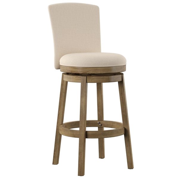 Linon Home Decor Delmar Rustic Taupe Backless Swivel Bar Stool PLWSC106   332006876 MainImage 001 L 