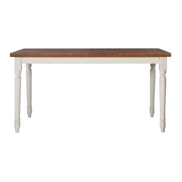 Table à manger rectangulaire Weston 36 x 60 po par Linon Home Decor, blanc