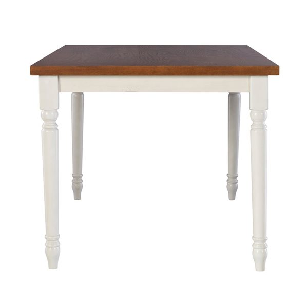 Table à manger rectangulaire Weston 36 x 60 po par Linon Home Decor, blanc