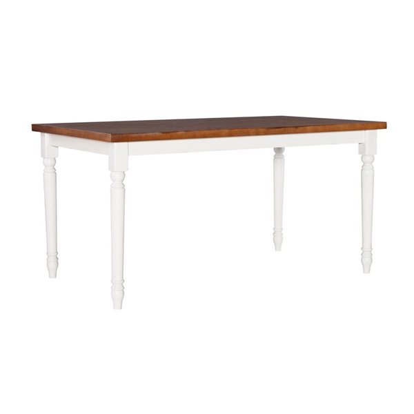 Table à manger rectangulaire Weston 36 x 60 po par Linon Home Decor, blanc