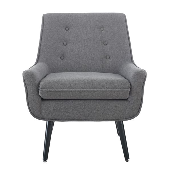 Linon Home Decor Truxton Modern Grey Accent Chair