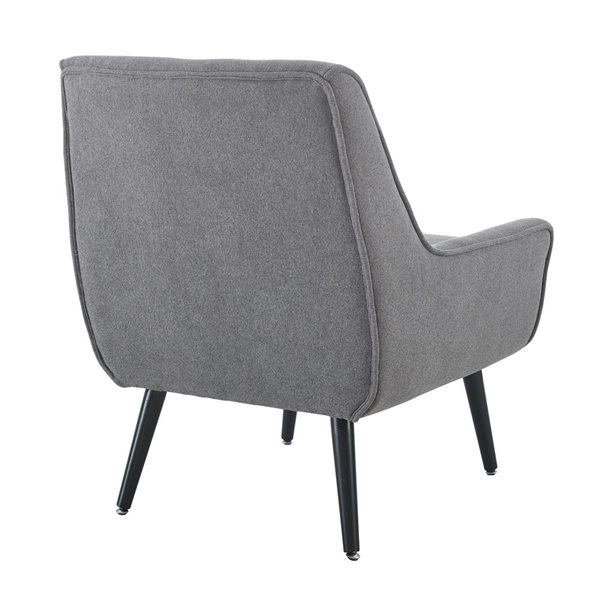 Linon Home Decor Truxton Modern Grey Accent Chair