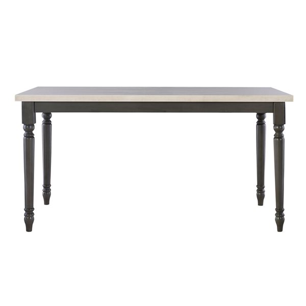 Linon Home Decor Weston Dark Grey Rectangular Dining Table