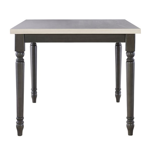 Linon Home Decor Weston Dark Grey Rectangular Dining Table