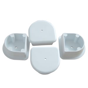 Dock Edge 2-Piece White Small End Plug