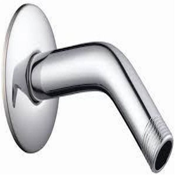 Bras de douche et bride de 6 po en chrome poli CraftX