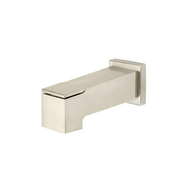 Bec de baignoire avec déviateur CraftX en nickel brossé 7 9/16 po