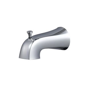 Bec de baignoire avec déviateur CraftX en chrome poli 6 1/8 po