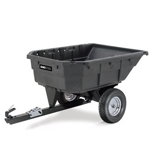 Ohio Steel 15-cu ft Poly Swivel Dump Cart - 1000 lb Weight Capacity