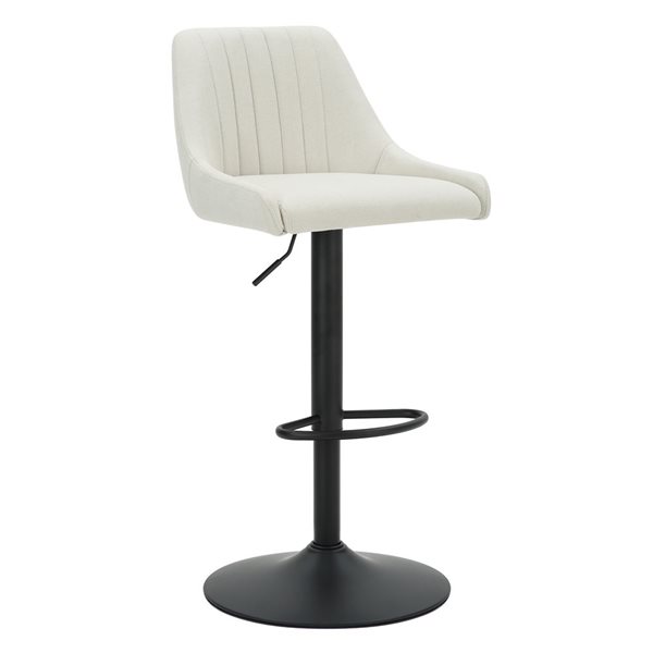 Nspire 26 In Beige And Black Modern Counter Stool With Swivel Seat   332007412 MainImage 001 L 